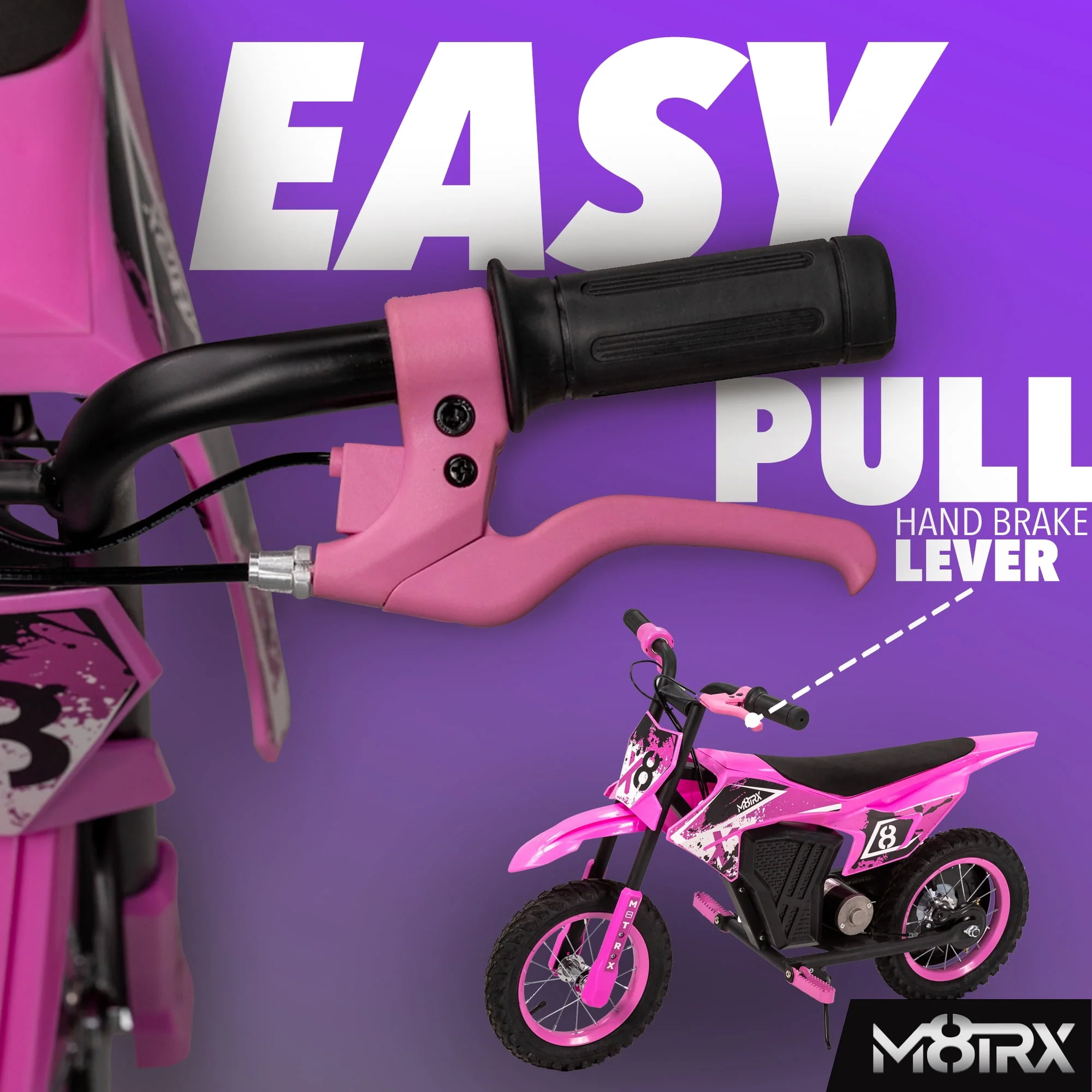 M8TRX 12V Mini Electric Child Dirt Bike, Battery Powered Toy Motorcycle, Kids Ride On, Ages 5 Years and Up, Green