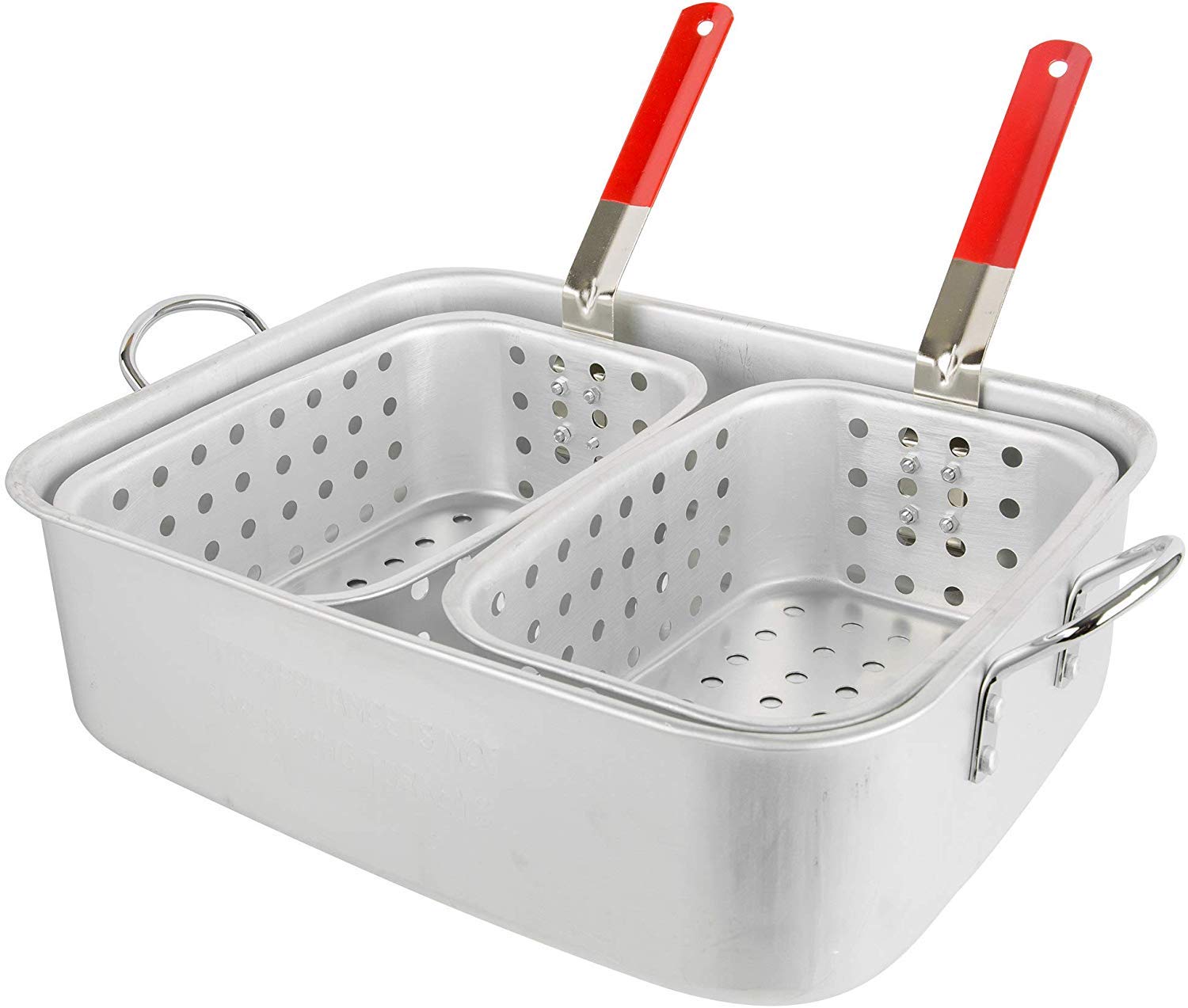 Outdoor 50,000 BTU 18 Qt Propane Gas Dual Basket Tailgate Party Fun Deep Fryer