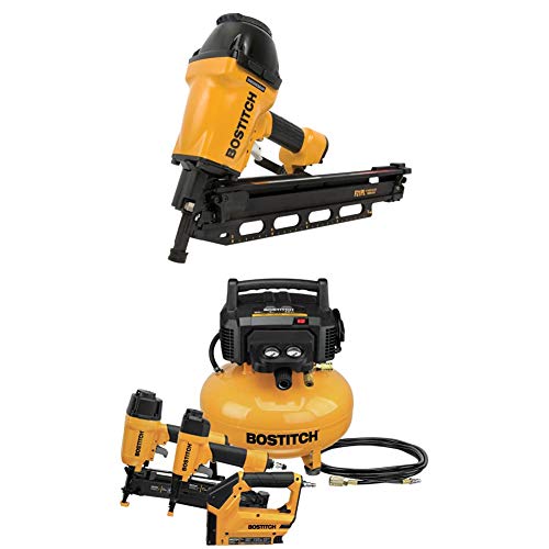 BOSTITCH F21PL Round Head 1-1/2-Inch to 3-1/2-Inch Framing Nailer with Positive Placement Tip and Magnesium Housing