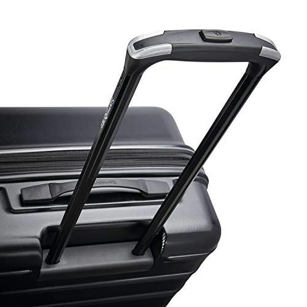 Samsonite Omni 2 Hardside Expandable Luggage with Spinner Wheels, Midnight Black, 3-Piece Set (20/24/28)