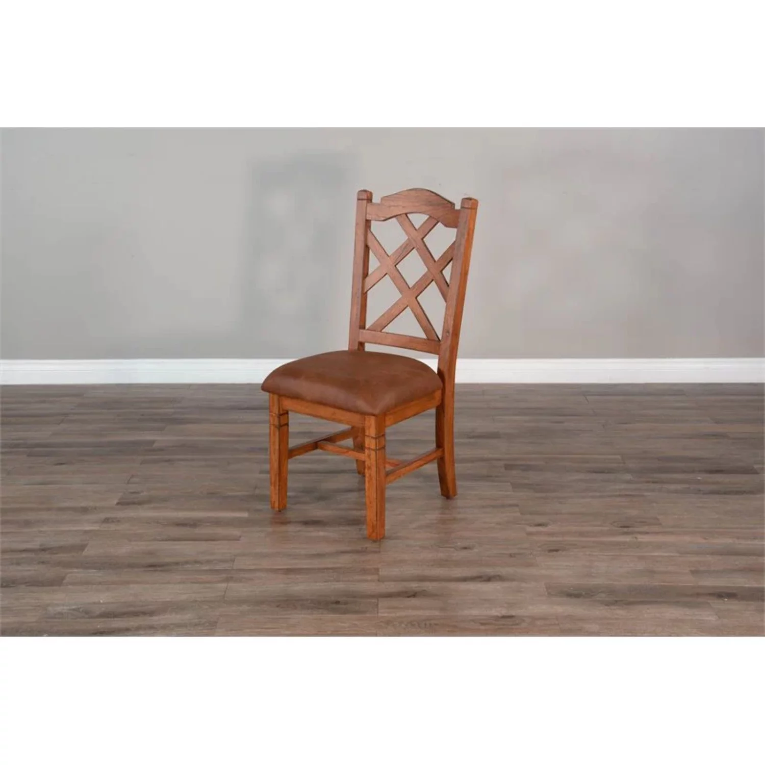 Sunny Designs Sedona Dbl Crossback Chair with Cushion Seat