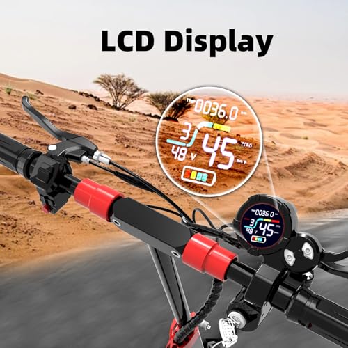 Electric Scooter Adults,11" Off-Road Tires,48V 18/21AH Big Battery,1200W Motor,34 Mph,34/37 Miles Long Range,Dual Braking System,Folding Commuter Electric Scooter - (Seat Optional