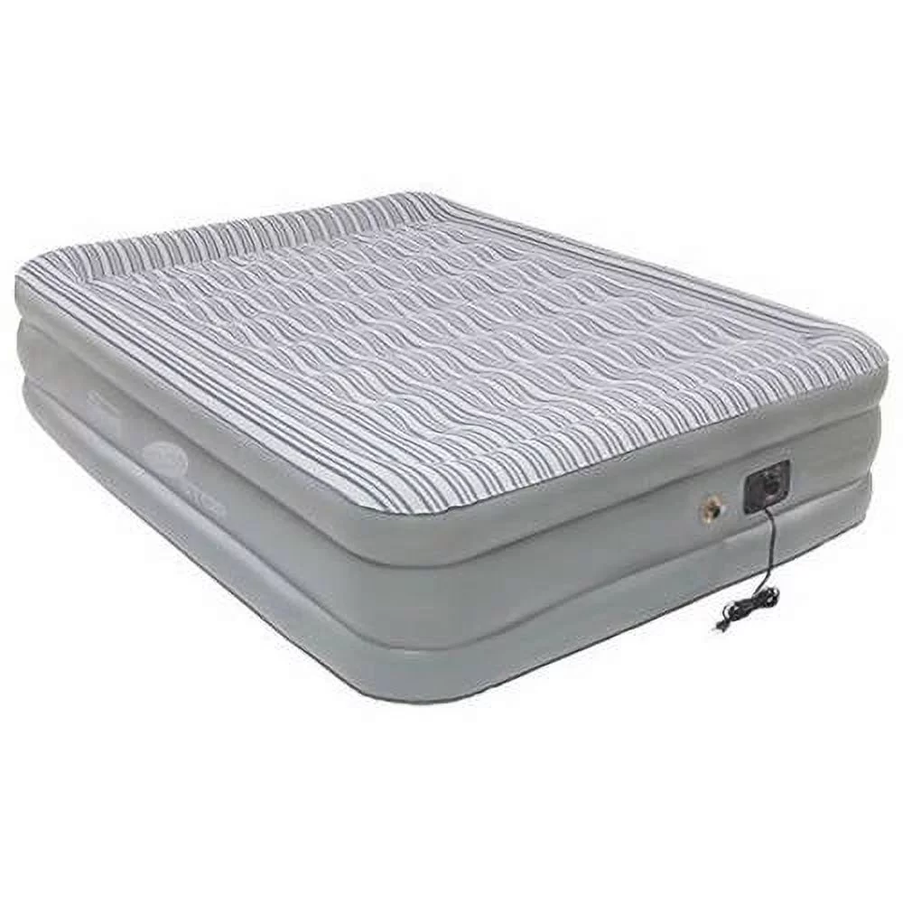 Coleman Queen Double High Elite Pillowstop with Built in Pump Airbed