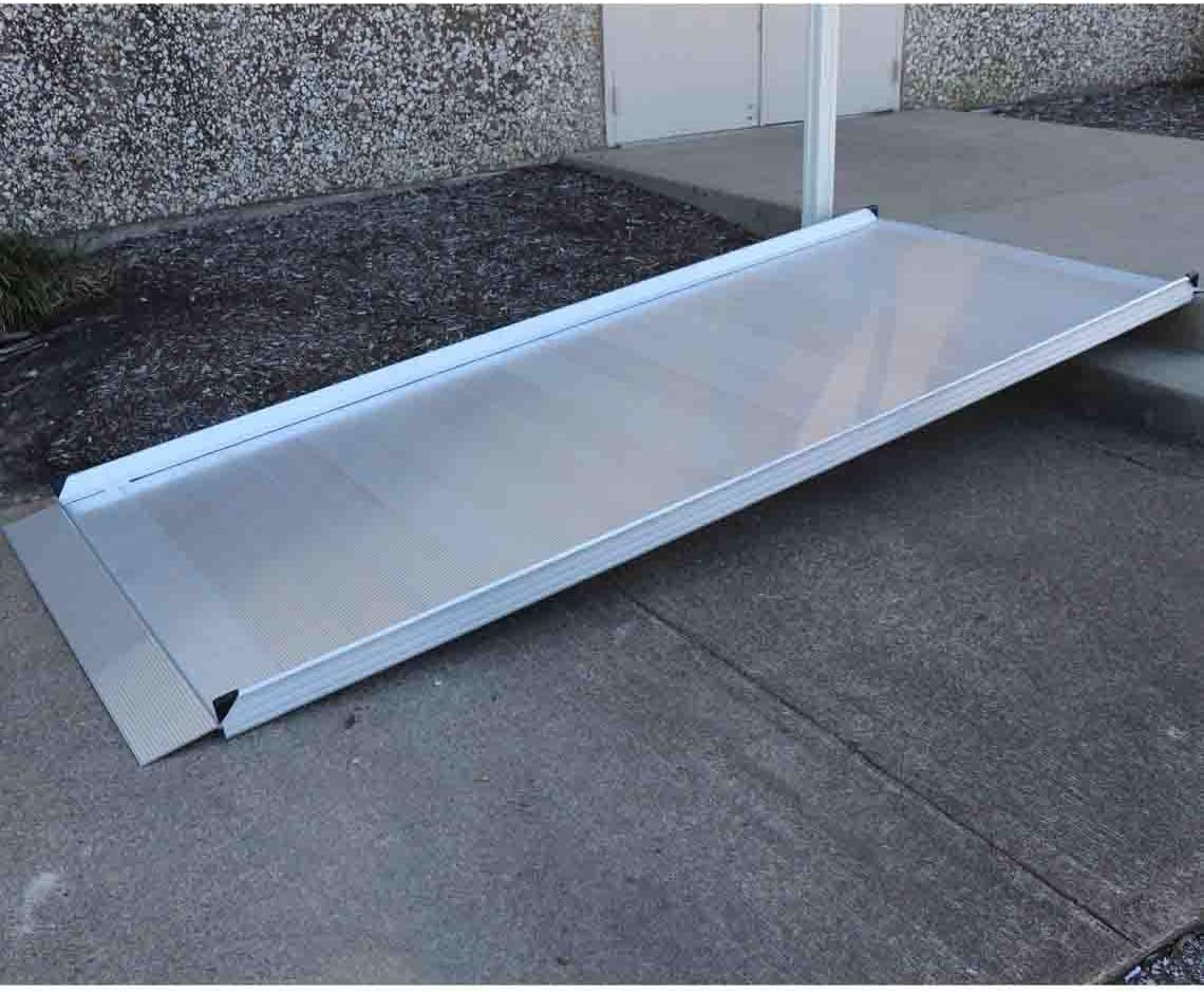 Titan 10 Foot Aluminum Wheelchair Entry Ramp Complies with ADA CA Building Code Ramp Only