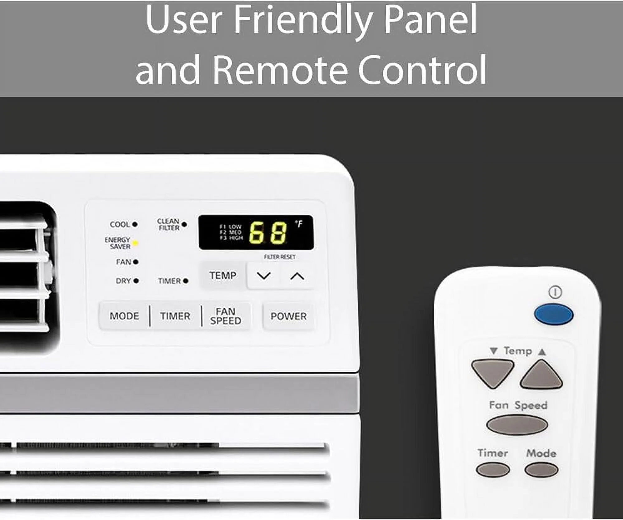 LG 10,000 BTU Window Air Conditioner, Cools 450 Sq. ft.  Electronic Control with Remote