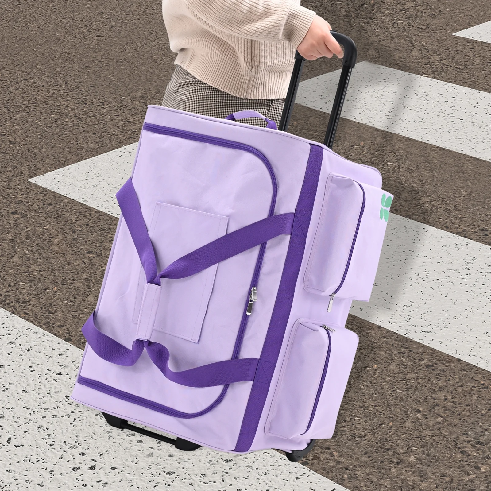 SLSY Dance Bag with Garment Rack - 28" Competition Duffle Bag - Rolling Garment Bag with Wheels - Ideal Costume Suitcase for Dancers Livestreamer Athletes - Large Capacity Enhanced Stability - Curated Treasures Market