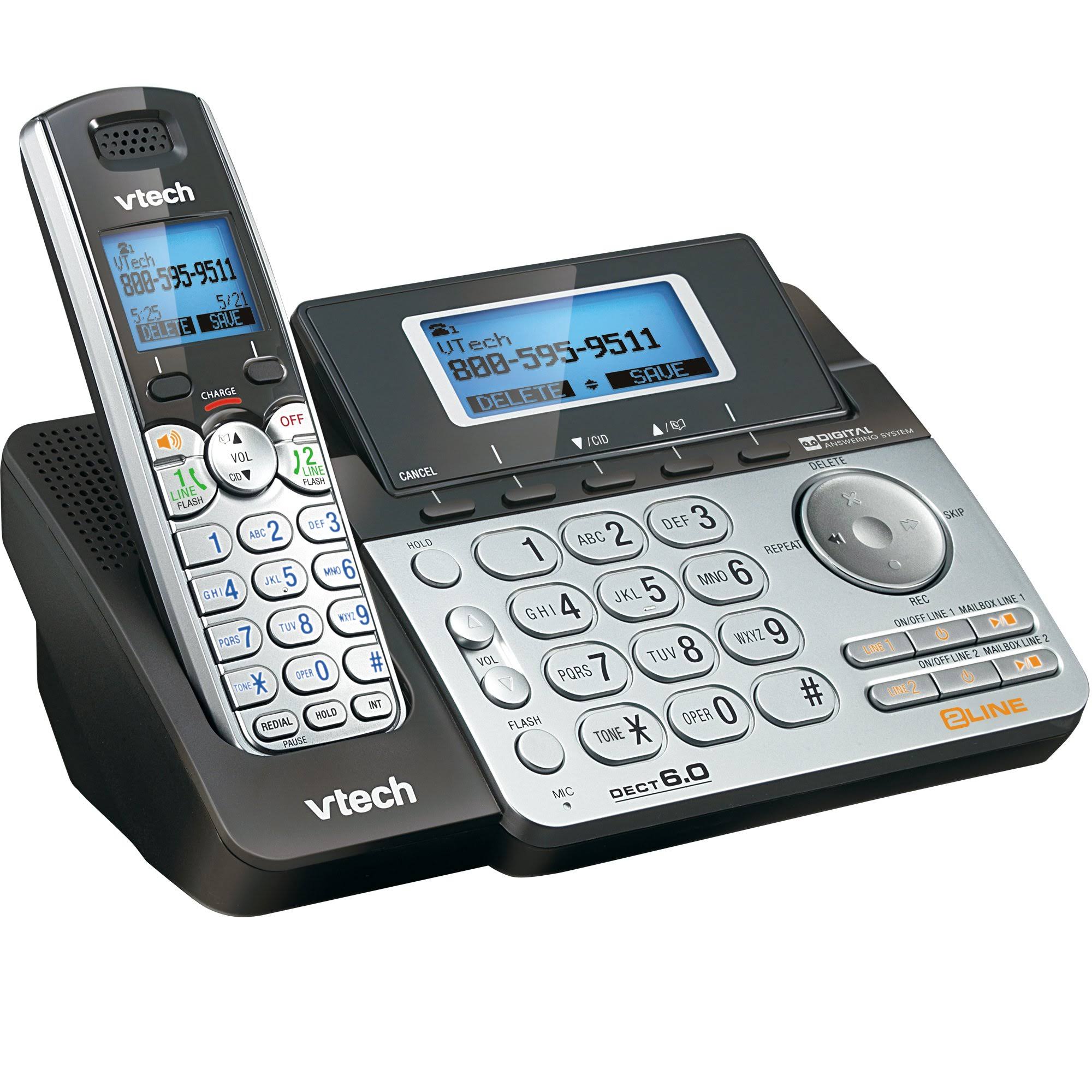 Vtech DS6151 Dect 6.0 2-Line Expandable Cordless Phone With Answering