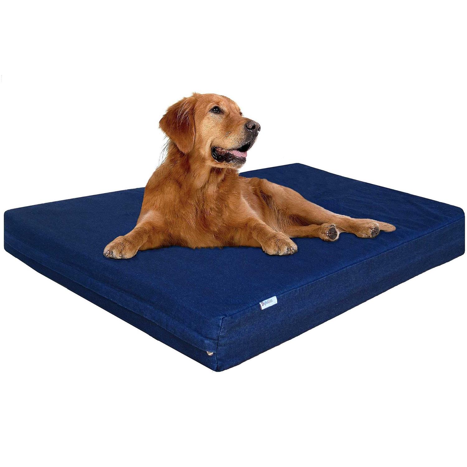Dogbed4less Orthopedic gel Memory Foam Dog Bed Large Pet and Waterproof Liner Cover - Pet Supplies online store
