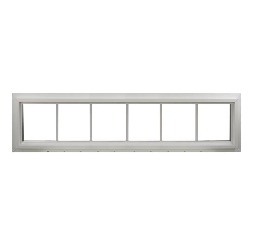 Double Pane Transom Window 72" x 12" Picture Window with Grids Argon Gass Low-E Window