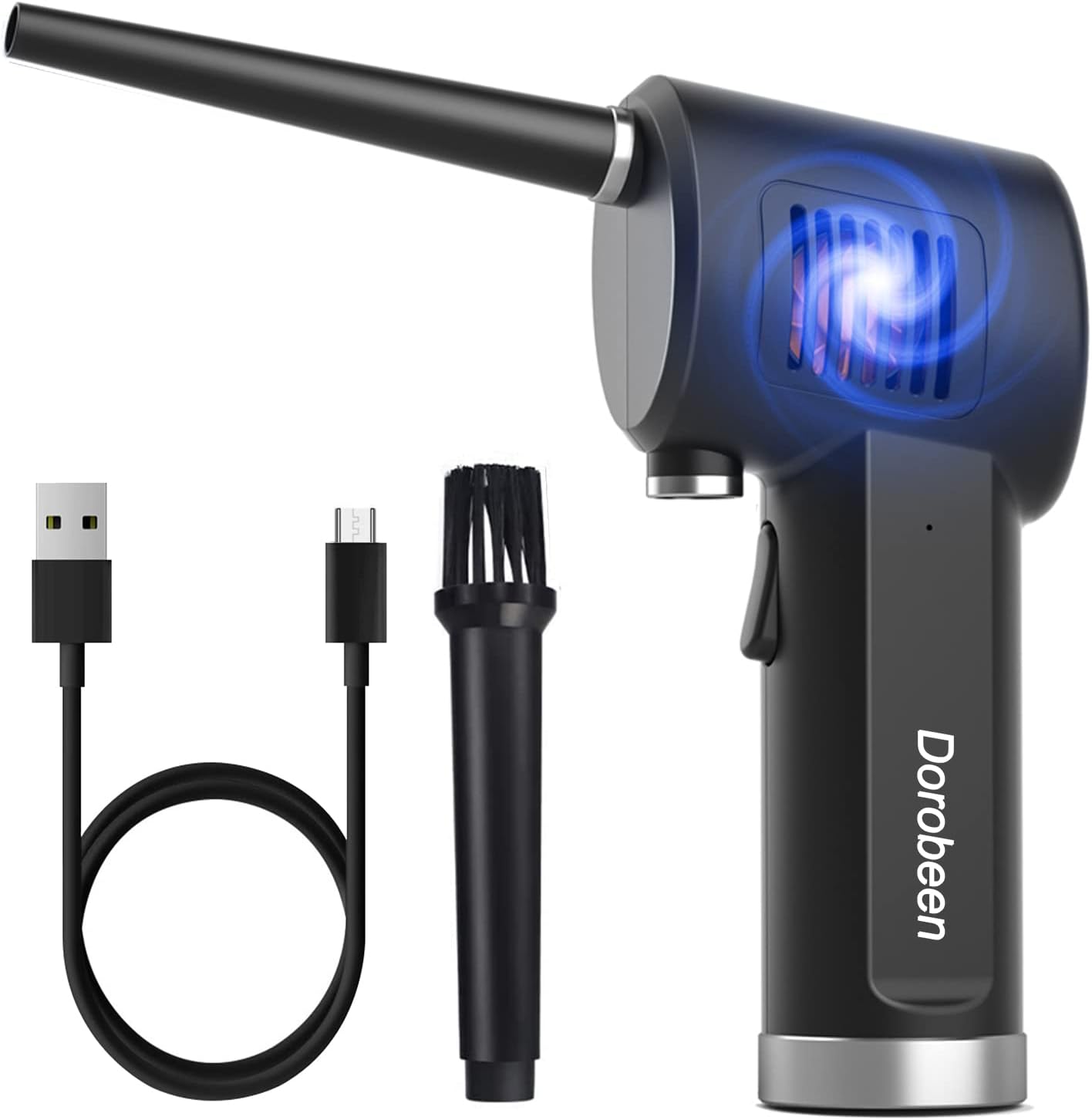 Cordless Air Duster, Blower & Vacuum 2 in 1, Compressed Air Duster, Portable Handheld Electronics Air Duster, Power 77000 RPM Motor, 10000 PA Suction, for Keyboard Car Computer Toys.