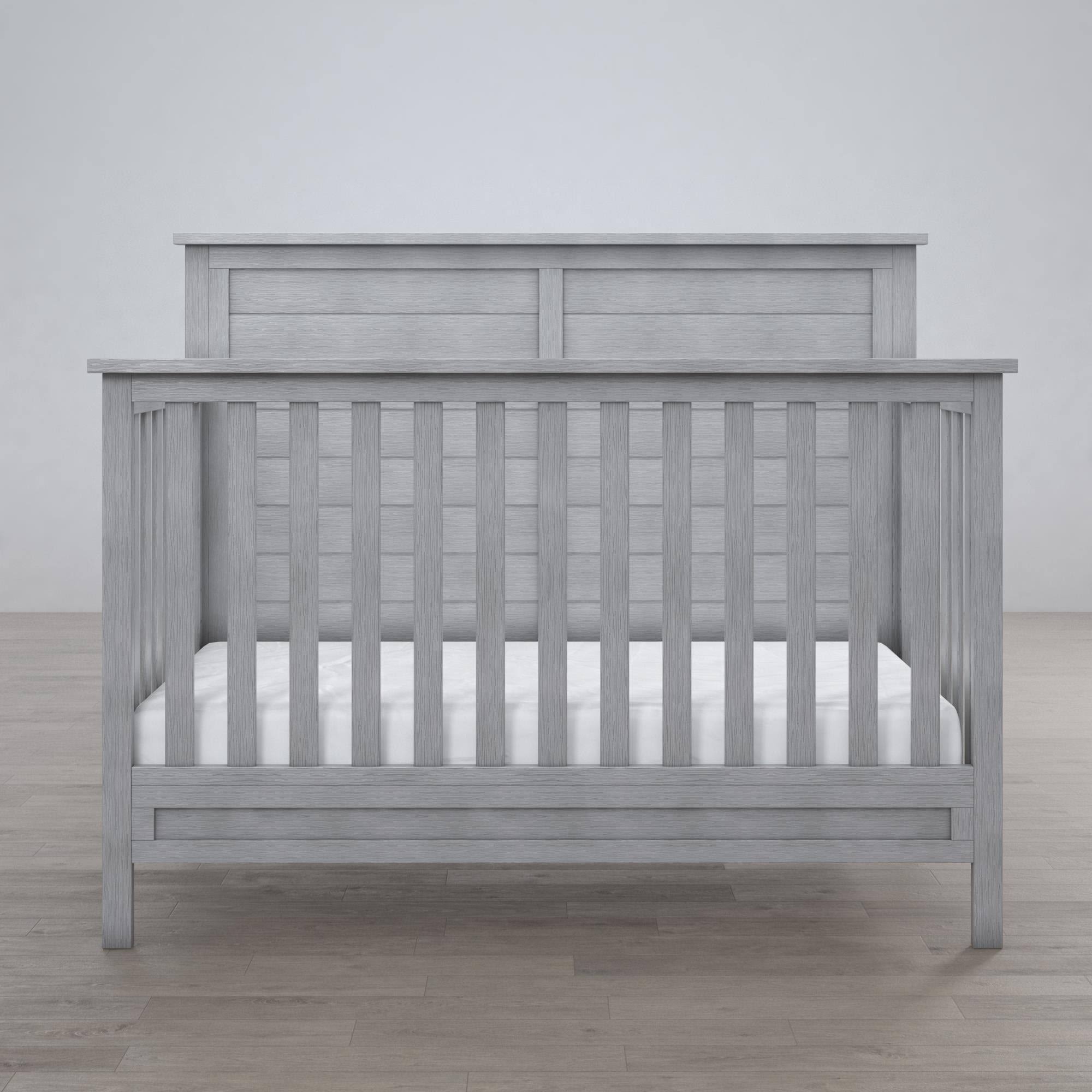 Little Seeds Finch 5-in-1 Convertible Crib - Rustic Grey