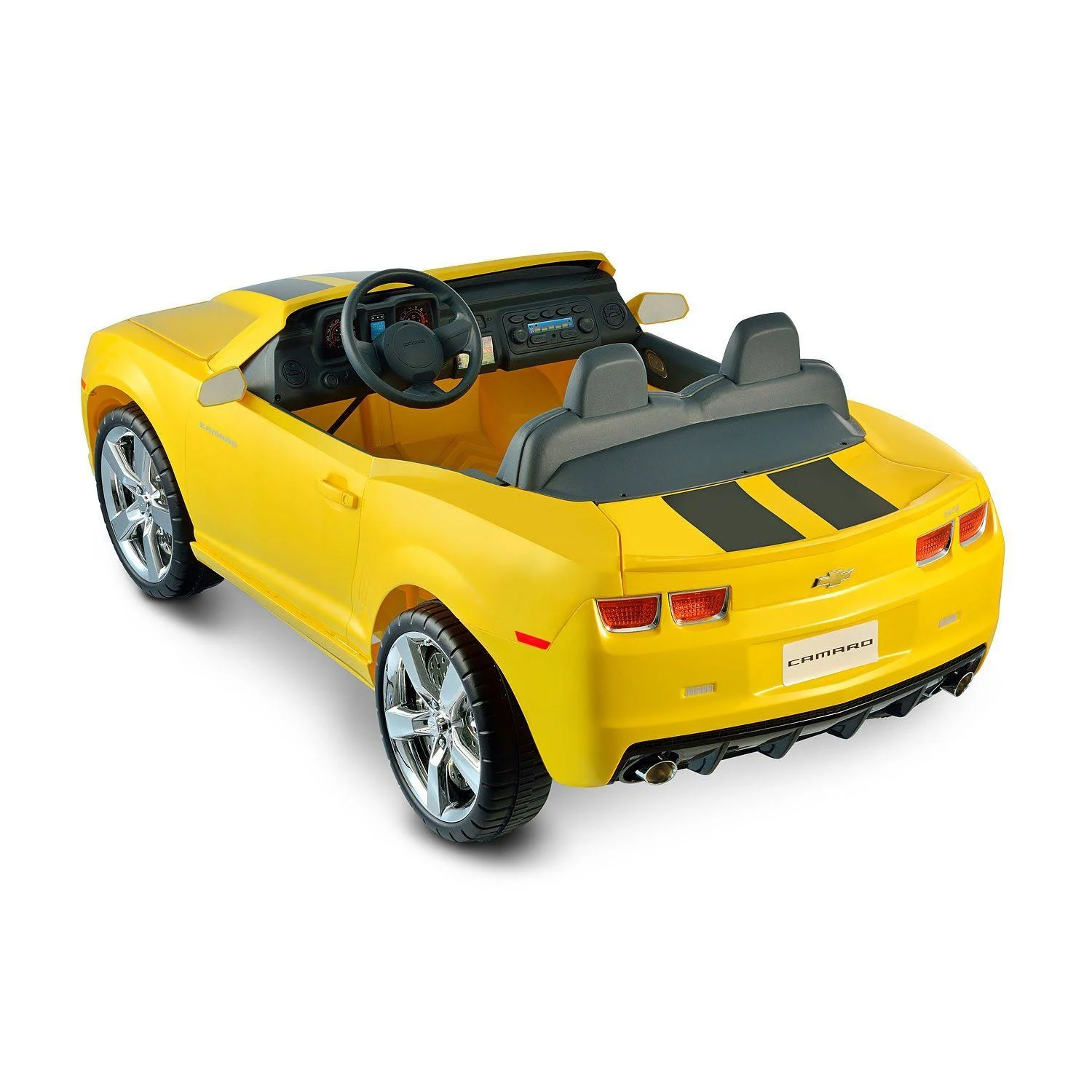Kid Motorz 12V Two Seater Chevrolet Racing Camaro Ride-On Car, Yellow