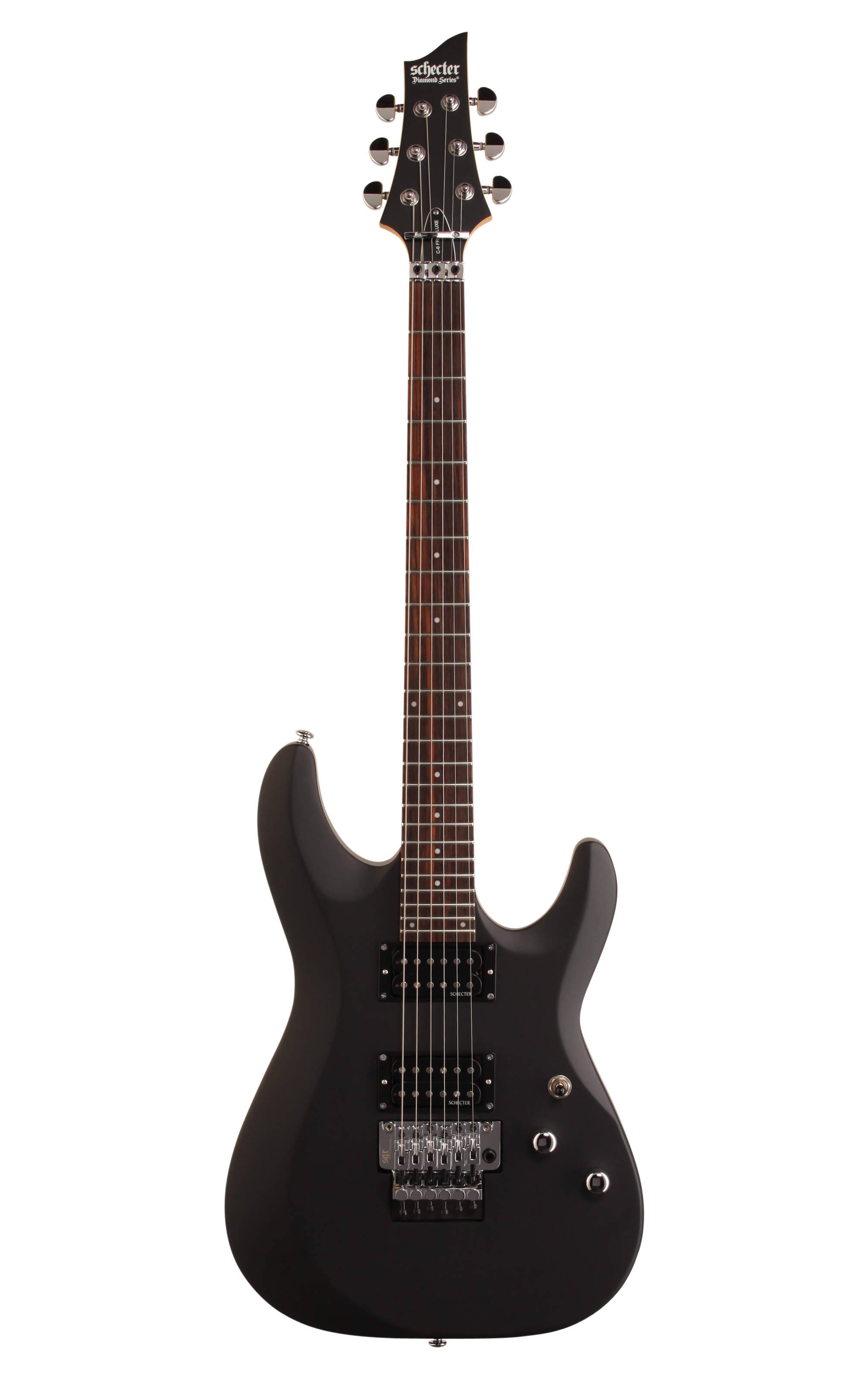 Schecter C-6 FR Deluxe Electric Guitar, Floyd Rose - Satin Black