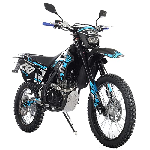 X-PRO Templar M 250cc Dirt Bike with Zongshen Engine 5 Speed Pit Bikes Adult Pitbike, Big 21"/18" Wheels! (Black)