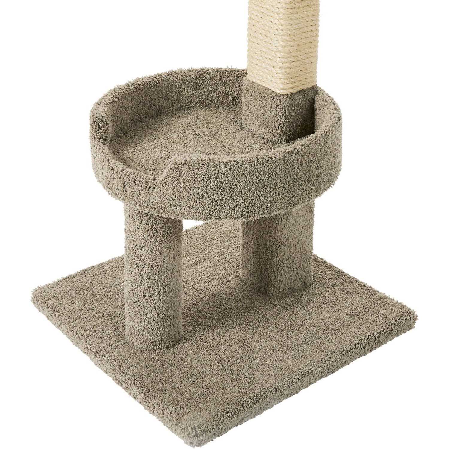 Frisco 32-in Real Carpet Wooden Cat Tree - Pet Supplies online store