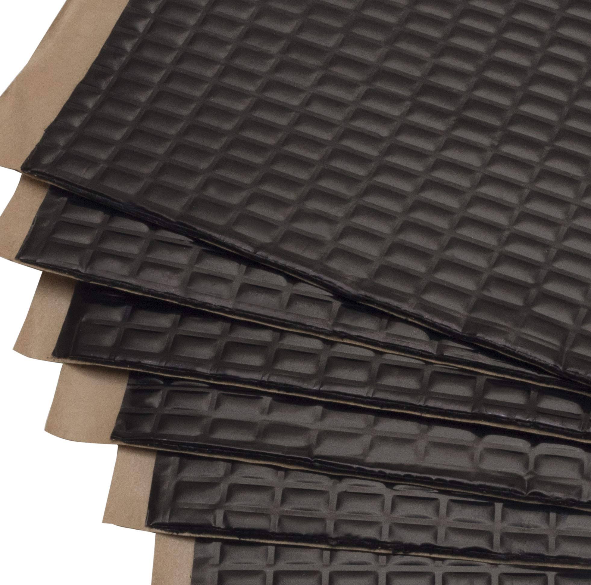 Siless Black 50 Mil 52 sqft Sound Deadening Mat - Sound Deadener Mat - Car Sound Dampening Material - Sound Dampener - Sound Dea