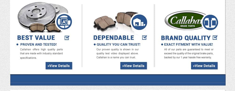 Callahan CCK07117 [4] FRONT + REAR Semi-Loaded Premium Original Calipers + Hardware [fit Chevrolet GMC]