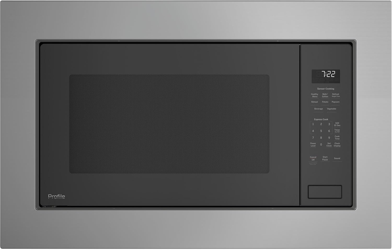 GE PEB7227ANDD 25 Inch Bult-in Microwave Oven, Gray