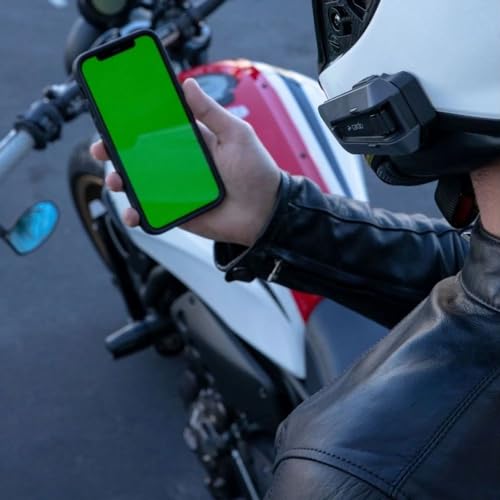 Cardo PACKTALK Edge Motorcycle Bluetooth Communication System Headset Intercom - Single Pack, Black