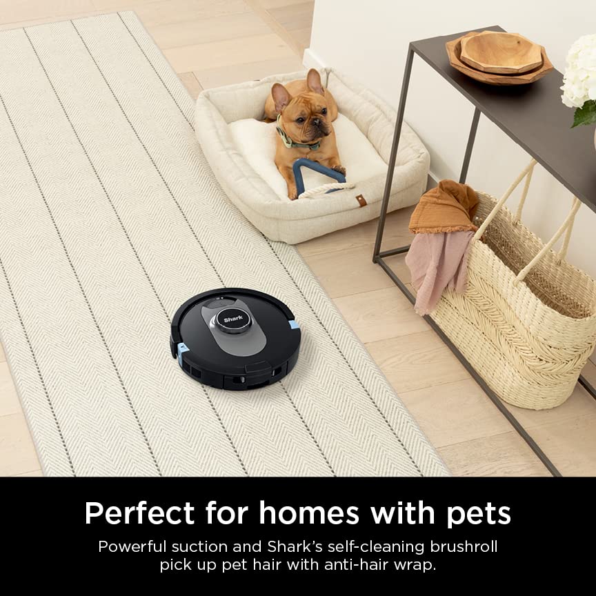 Shark AV752 ION Robot Vacuum, Tri-Brush System, Wifi Connected, 120 Min Runtime, Works with Alexa, Multi Surface Cleaning, White