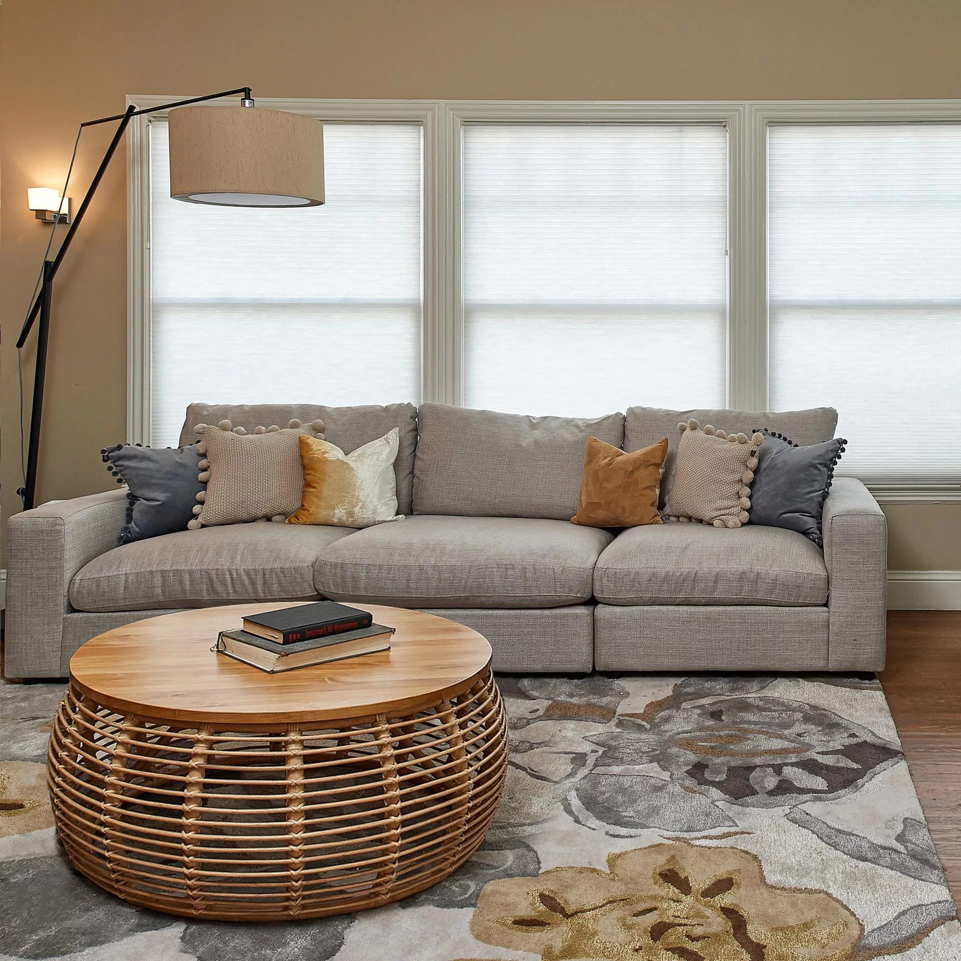 The Curated Nomad  Doolittle Round Rattan Coffee Table