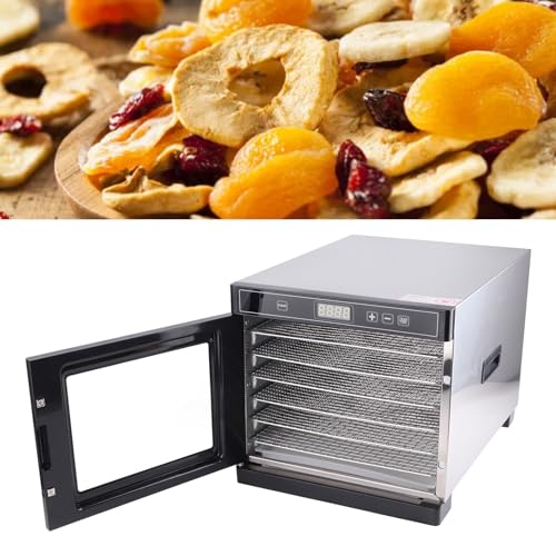Freeze Dryer, Energy saving 6 Layers Stainless Steel Food Dehydrator for Jerky