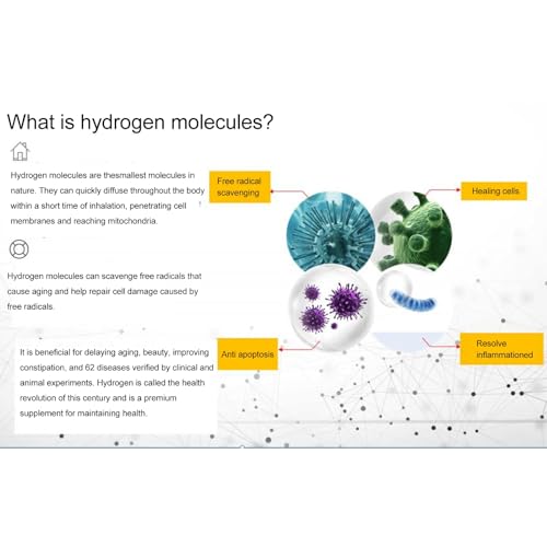 Hydrogen Water Generator, 550ml Smart Hydrogen Water Machine with LED Lights Water Ionizer Multifunctional Hydrogen Rich Water Machine