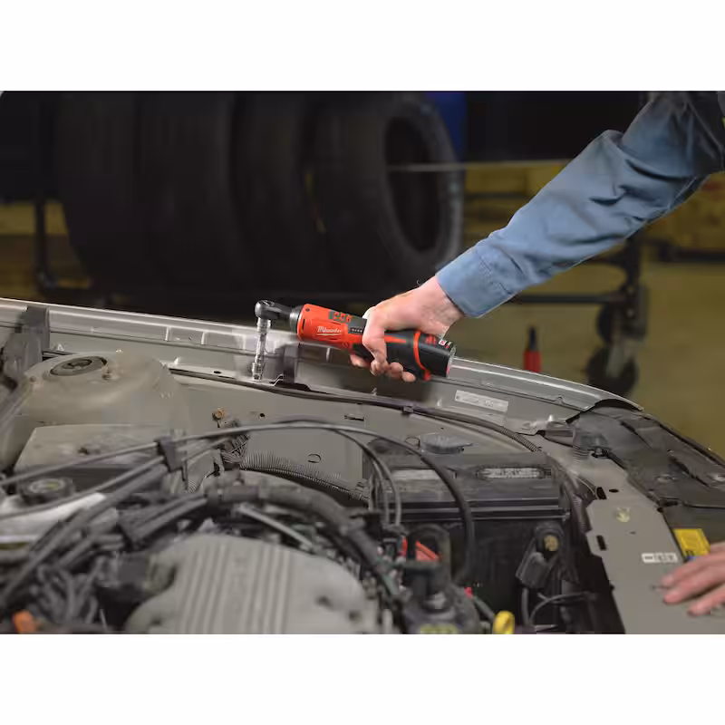 M12 12V Lithium-Ion Cordless 1/4 in. Ratchet and 3/8 in. Ratchet Combo Kit (2-Tool) W/ (2) 2.0Ah Batteries