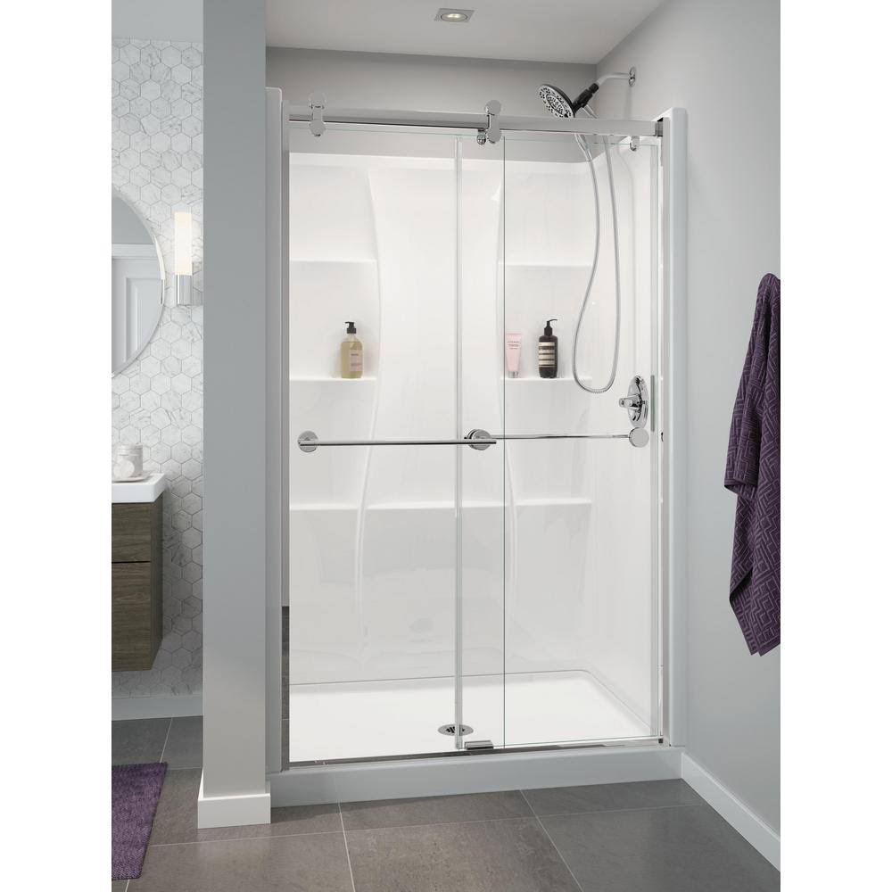 Delta Classic 400 Shower Floor u0026 Base 48 in. L x 34 in. D, White