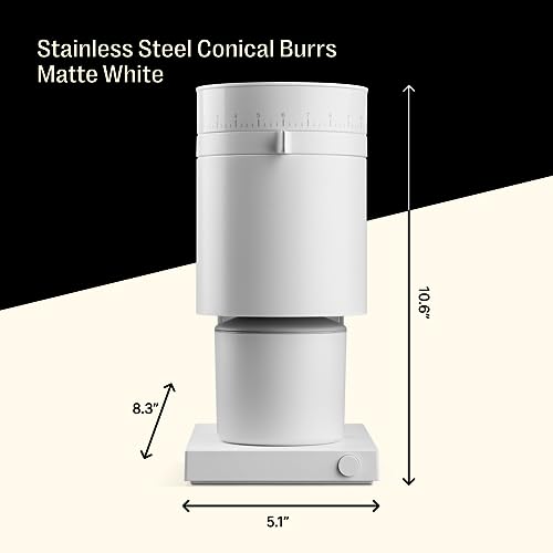 Fellow Opus Conical Burr Coffee Grinder - All Purpose Coffee Grinder Electric - Espresso Grinder with 41 Settings for Espresso, Drip, French Press, & Cold Brew
