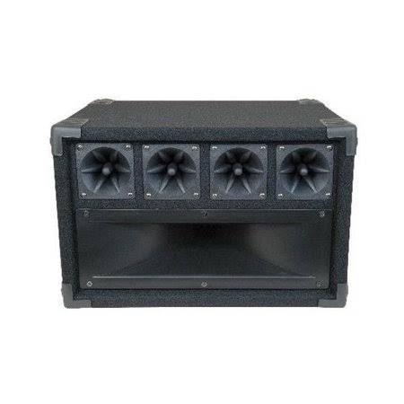 Custom Audio Mid/High Frequency Cabinet with Midrange Horn and Piezo Tweeters