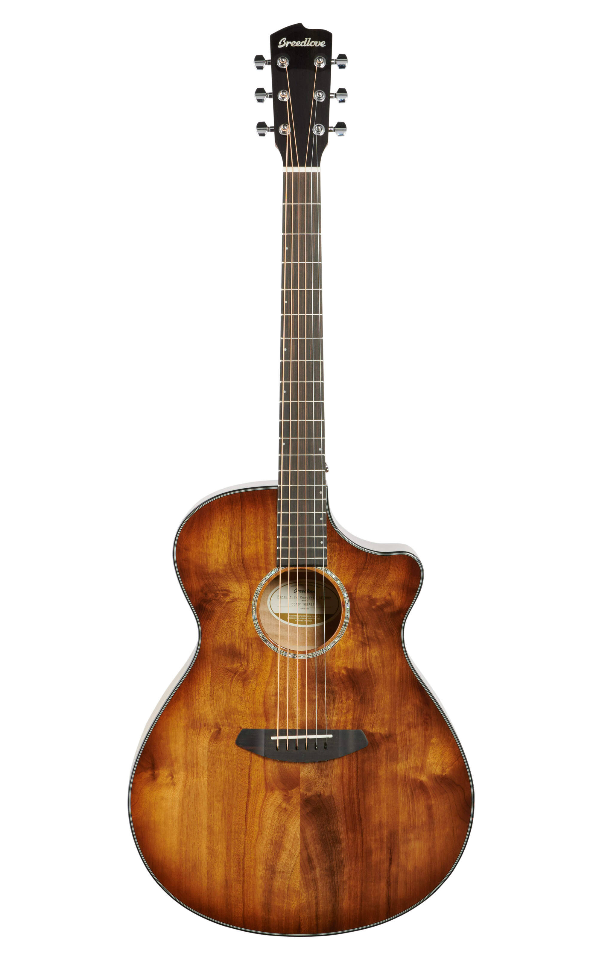 Breedlove Pursuit Exotic Concerto CE Acoustic-Electric Guitar, Prairie Burst - Avayadevconnect