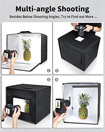 Glendan Photo Studio Light Box,Portable Dimmable Product Photography Shooting Tent Kit