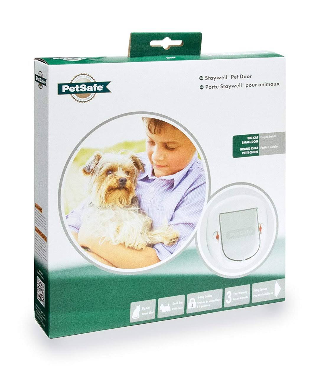 Staywell Big Cat/Small Dog Pet Door - White