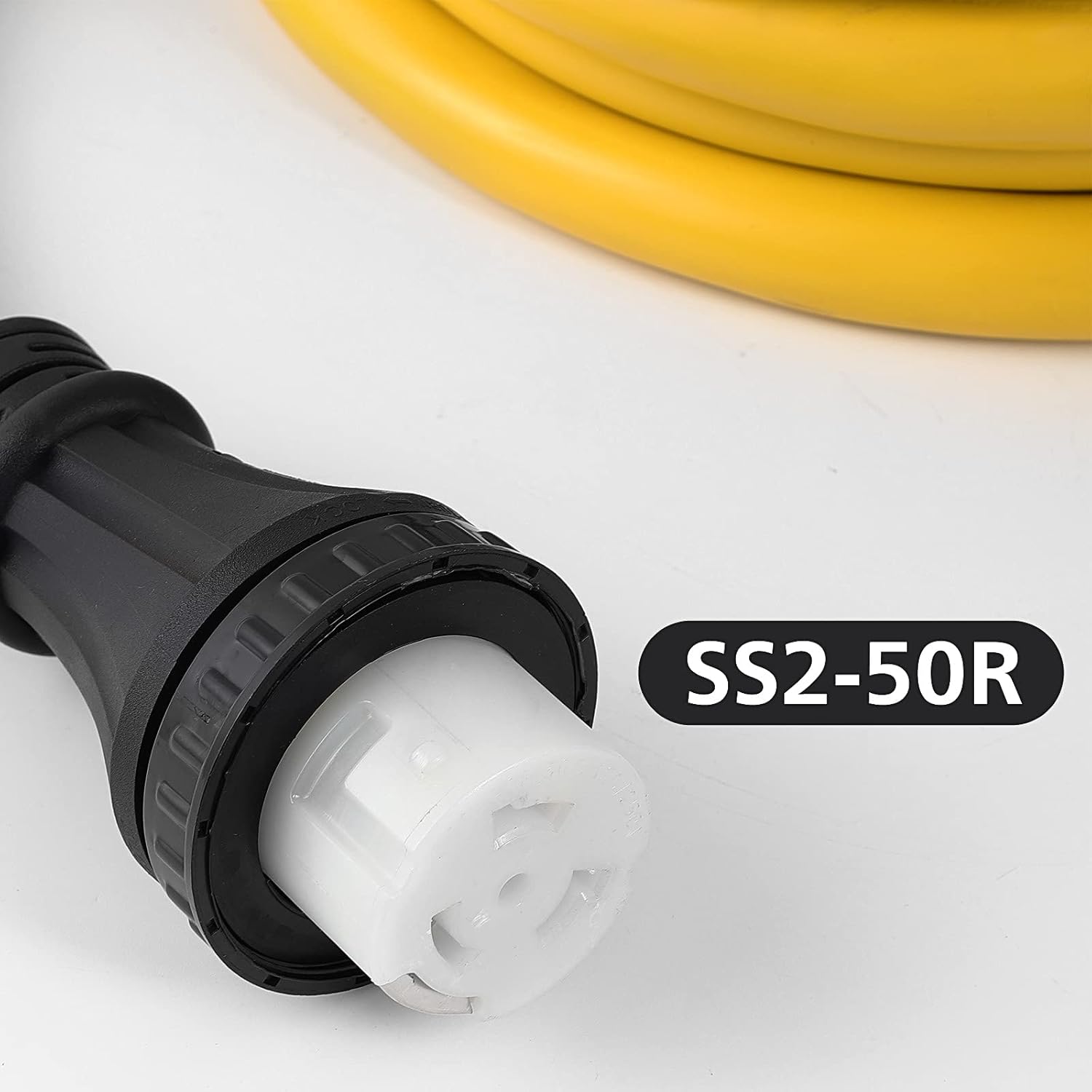 10FT 14-50P to SS2-50R 120V/240V 50 Amp Stow W/L14-30P to 14-50R Power Cord Adapter Combo Kit 4 Prong Male to 4 Prong Twist Lock Receptacle Generator RV Marine Shore Boat Power Extension Cord