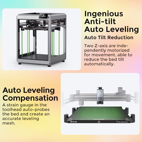 Creality K2 Plus Combo 3D Printer, Multi Color Printing with CFS, 600mm/s Print Speed, Step-servo Motor System 350℃ High-Temp Direct Drive Extruder Build Volume 13.78x13.78x13.78 inch