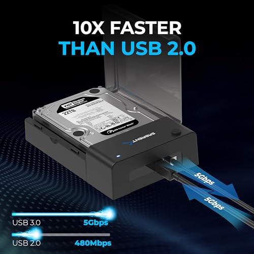 SABRENT Tool Free USB Type C Dual Docking Station for PCIe NVMe M.2 SSDs with Offline Cloning Function (EC-SSD2)