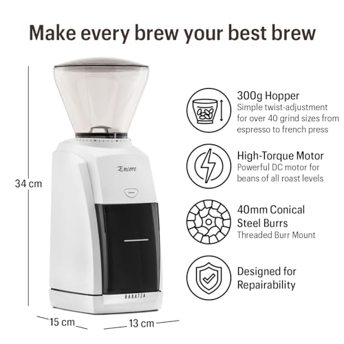 Baratza Encore Coffee Grinder ZCG485BLK, Black