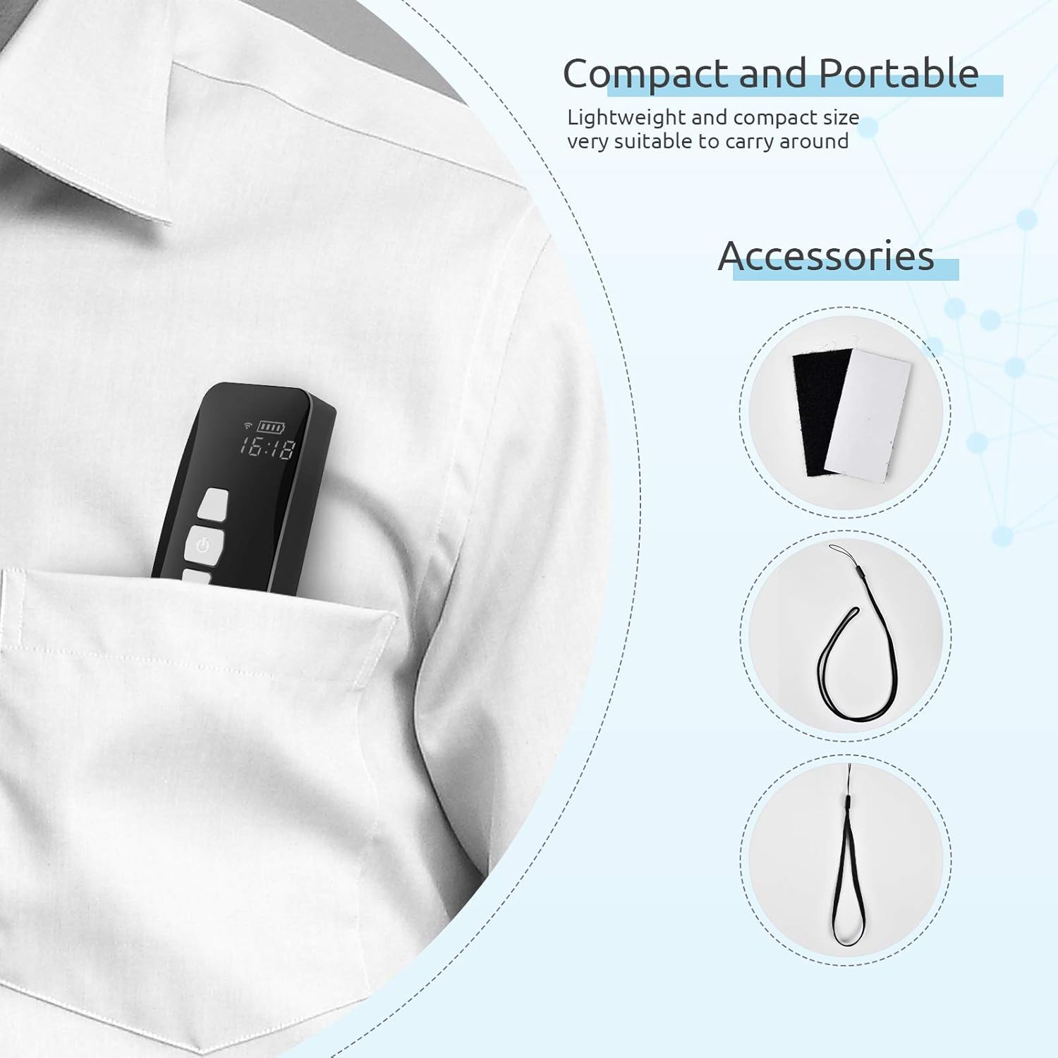 NADAMOO Cordless Barcode Scanner, Portable Mini 1D 2D QR Bar Code Reader Connect to Phone Tablet Computer Laptop for Warehouse Store Library Pack of 2