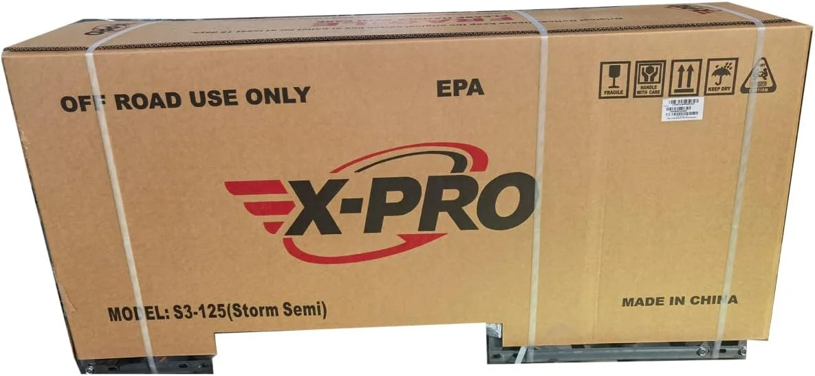 X-Pro Brand New Storm 125cc Dirt Bike with 4-Speed Manual Transmission, Kick Start, Big 14"/12" Tires! - Curated Treasures Market