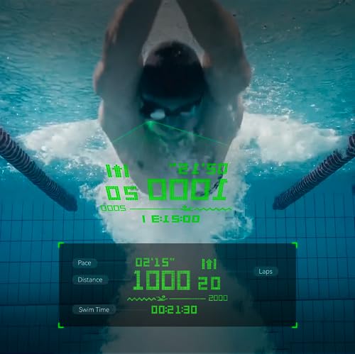 Holoswim 2s AR Smart Swim Goggles Anti-Fog Swimming Goggles Fitness Tracker That Shows Your Metrics