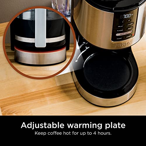Ninja DCM200C Programmable XL 14-Cup Coffee Maker, 14-Cup Glass Carafe, With Permanent Filter, Stainless Steel