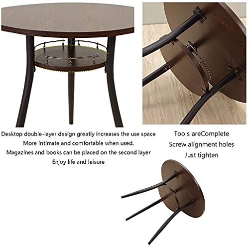 Round Dining Table Set W/ 4 Chair - Save Space Table and Chair Set of 3 Office Reception Negotiation Table Cafe Tea Shop Restaurant Round Table Living Room Kitchen Dining Table (Color : Green)