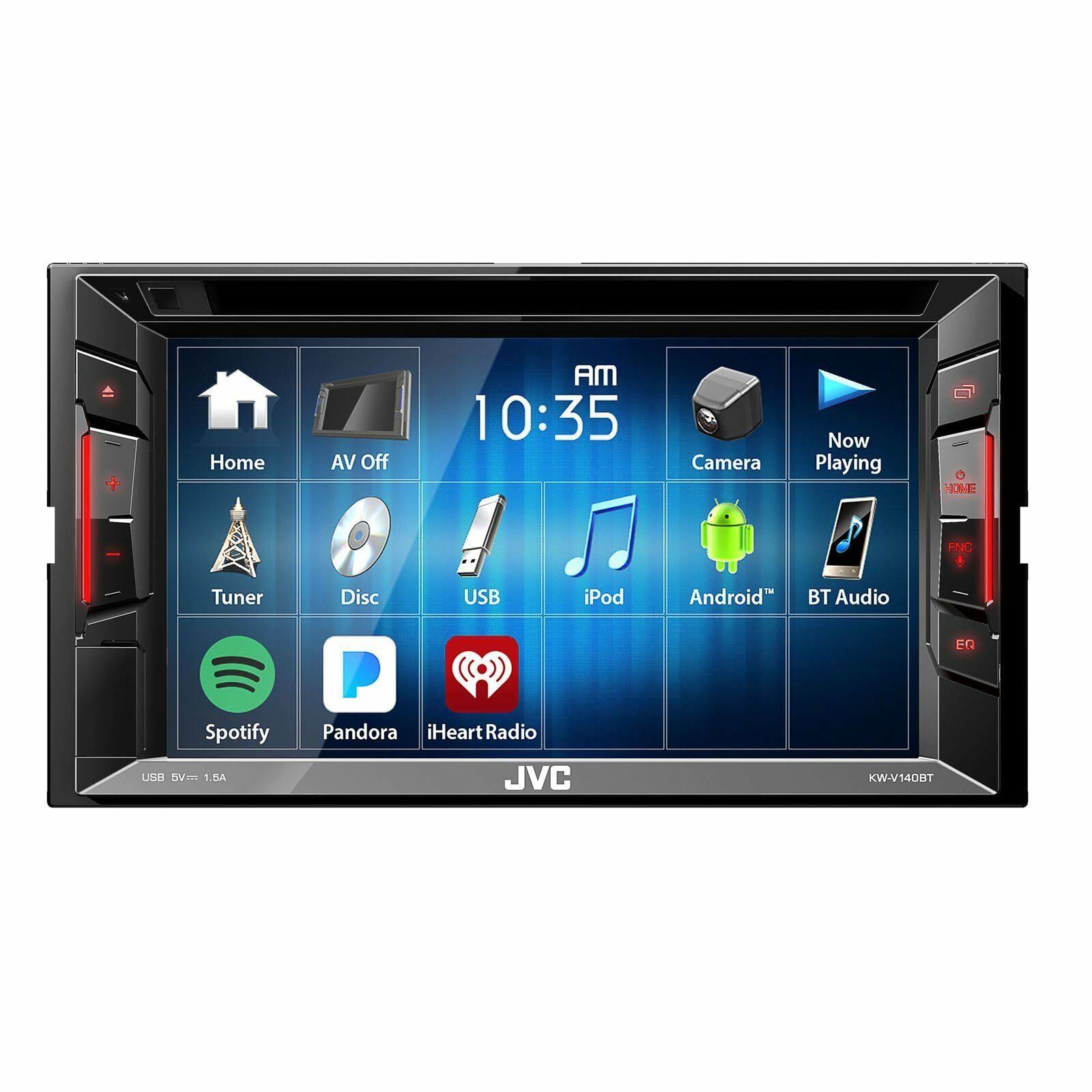 JVC - Kw-v140bt - Double DIN In-Dash Dvd/cd/am/fm Car Stereo Receiver