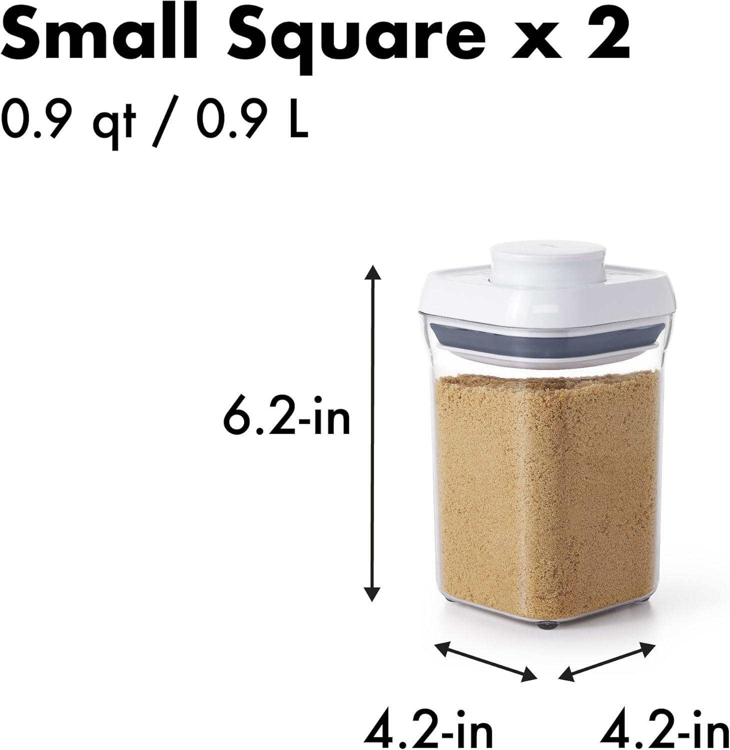 OXO Good Grips 10-Piece Airtight Food Storage POP Container Value Set, Standard Packaging,White,10 Piece