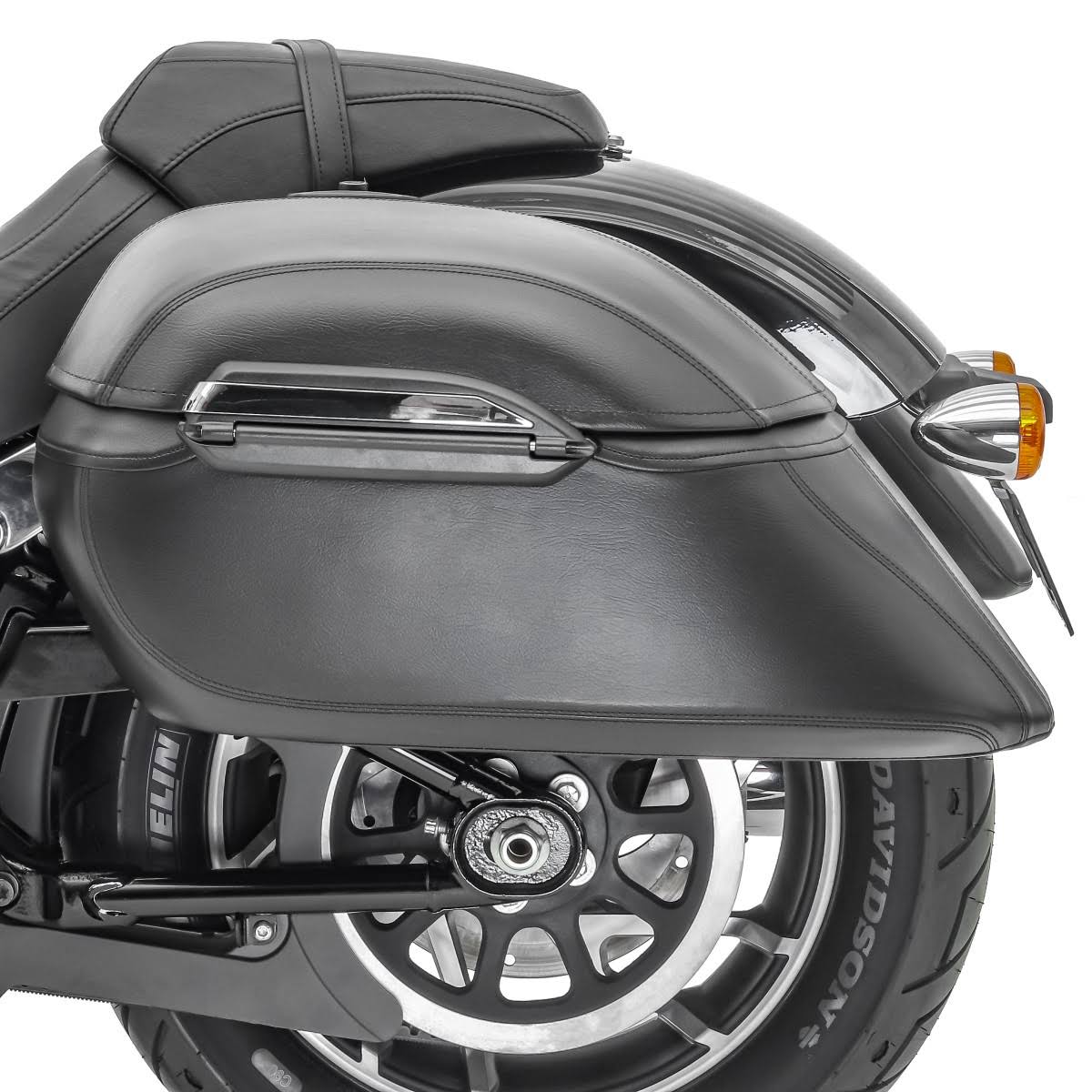 Side Case Set Harley Sportster 1200 T Superlow Craftride K3 33Ltr in Black