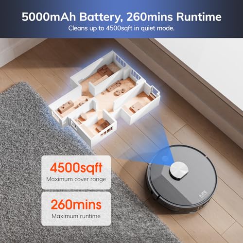 ILIFE V3s Pro Robot Vacuum Cleaner, Tangle-free Suction , Slim, Automatic Self-Charging Robotic Vacuum Cleaner, Daily Schedule Cleaning, Ideal For Pet Hair，Hard Floor and Low Pile Carpet,Pearl White