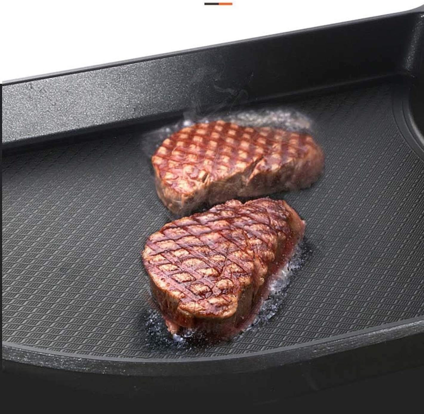 Barbecue Grill Multifunction Electric Grill Electric Grill Korean Style Baking Pan Smokeless Electric Grill Non-Stick Hot Pot Appliances Multi-Function Roast One Pot 110V - 240V