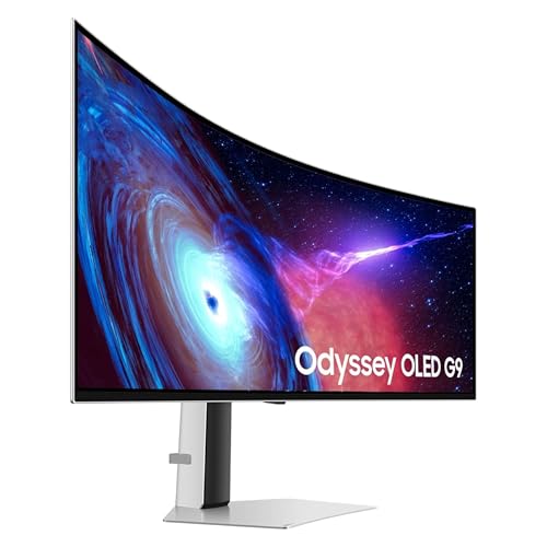 Samsung 49" Odyssey OLED (G93SC) Series Curved Gaming Monitor w QD-OLED, 240Hz, 0.03ms, DQHD, G-Sync Compatible, AMD FreeSync Premium Pro,Height Adjustable Stand,3 Yr Warranty,LS49CG932SNXZA