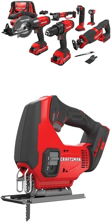 CRAFTSMAN V20* Cordless Drill Combo Kit, 7 Tool (CMCK700D2)